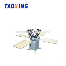 manual 4 color t-shirt screen printer